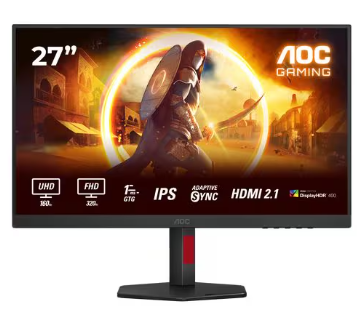 Höhenverstellbarer Monitor AOC U27G4R (27″, 4K@320 Hz, 400 nits) zum neuen Bestpreis bei Interdiscount
