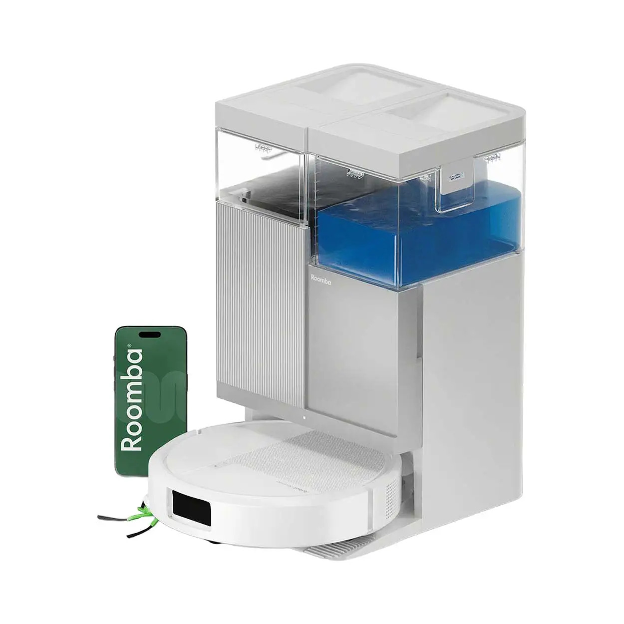 Zum neuen Bestpreis: iRobot Roomba Plus 415 Combo+Dock Roboterstaubsauger, weiss