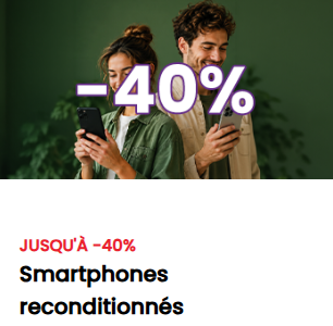 Generalüberholte Smartphones: bis -40% bei Conforama
