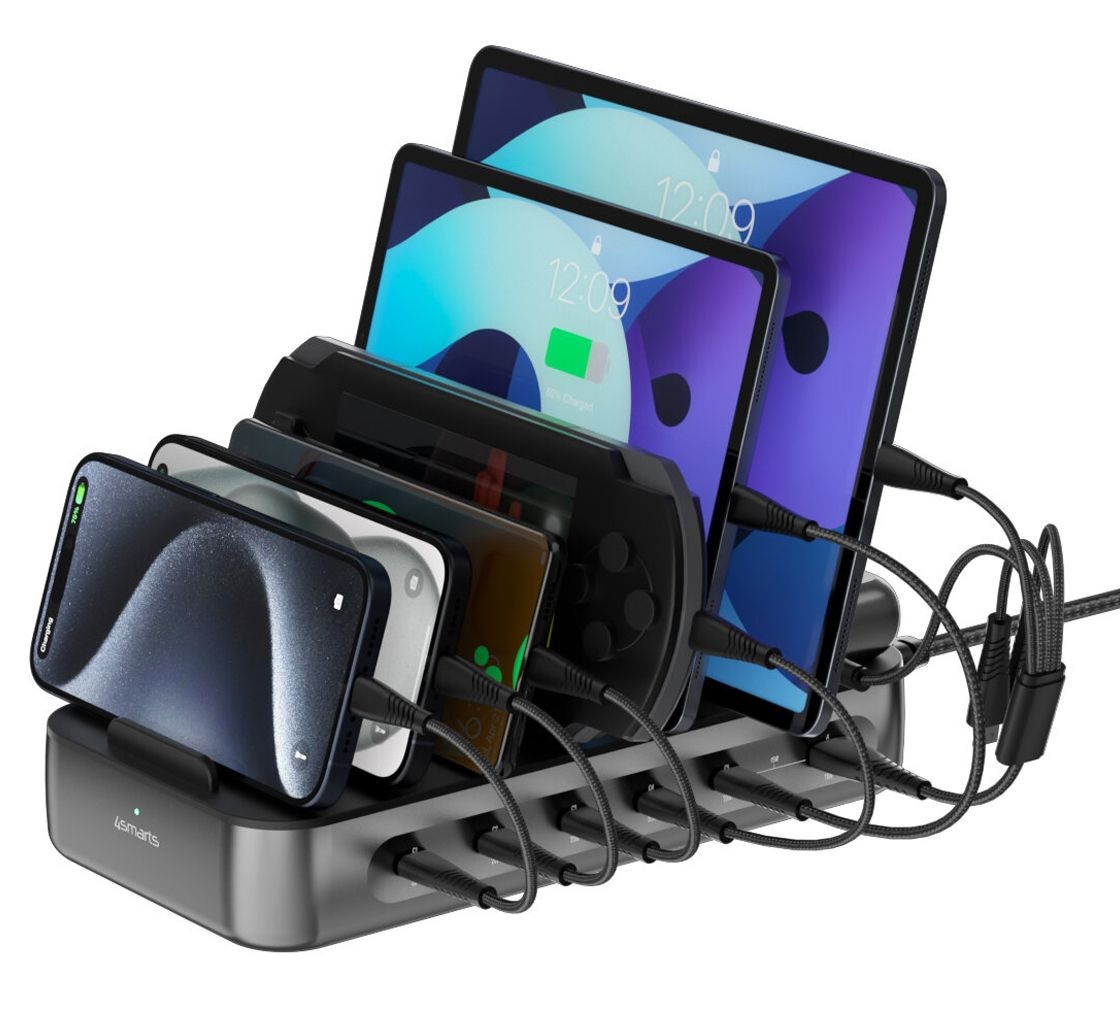 Ladestation 4smarts Team 100W 5C/1A für bis zu 9 Geräte