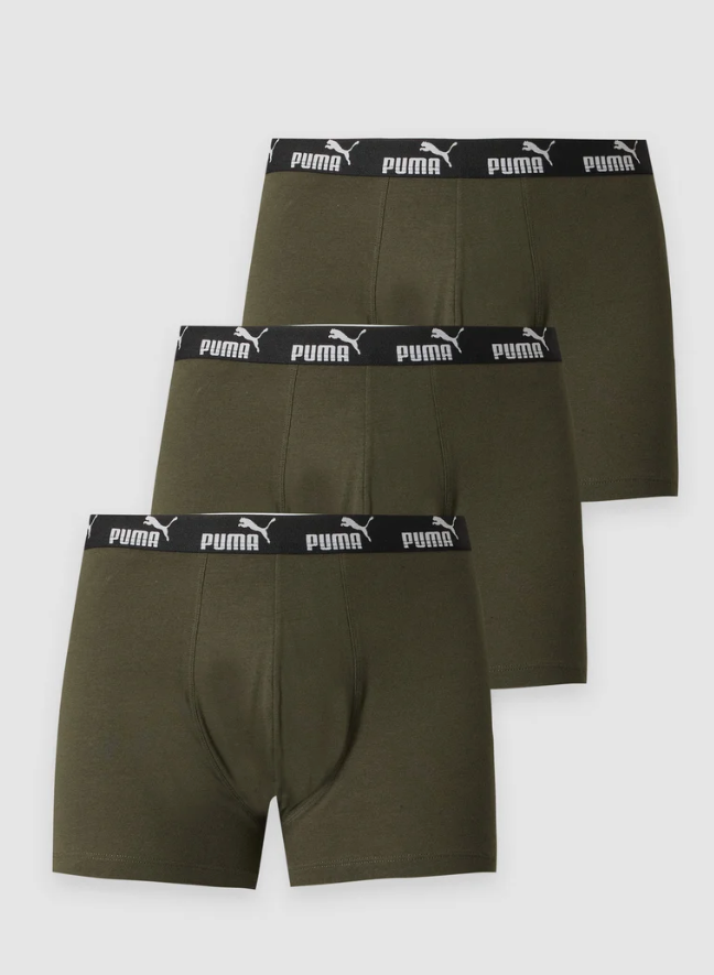 PUMA kurze Boxershorts im 3er-Pack in diversen Farben bei Lounge by Zalando