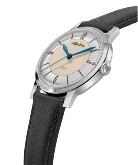 Alpina Heritage Automatic 38 mm Herrenuhr mit Saphirglas & Lederarmband bei Christ in Aktion