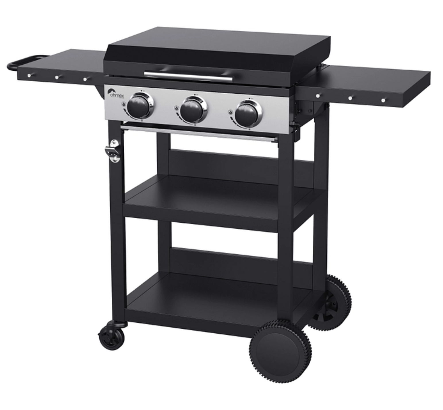 OHMEX Gasplancha OHM-PLA-3125TR (3 Edelstahl-Brenner, 56 × 39 cm Grillfläche) bei Conforama