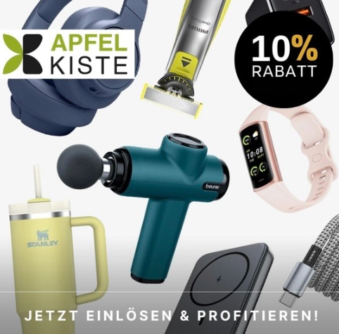 Apfelkiste Gutscheincode 10% Rabatt auf das gesamte Sortiment bis 30.11.2026
