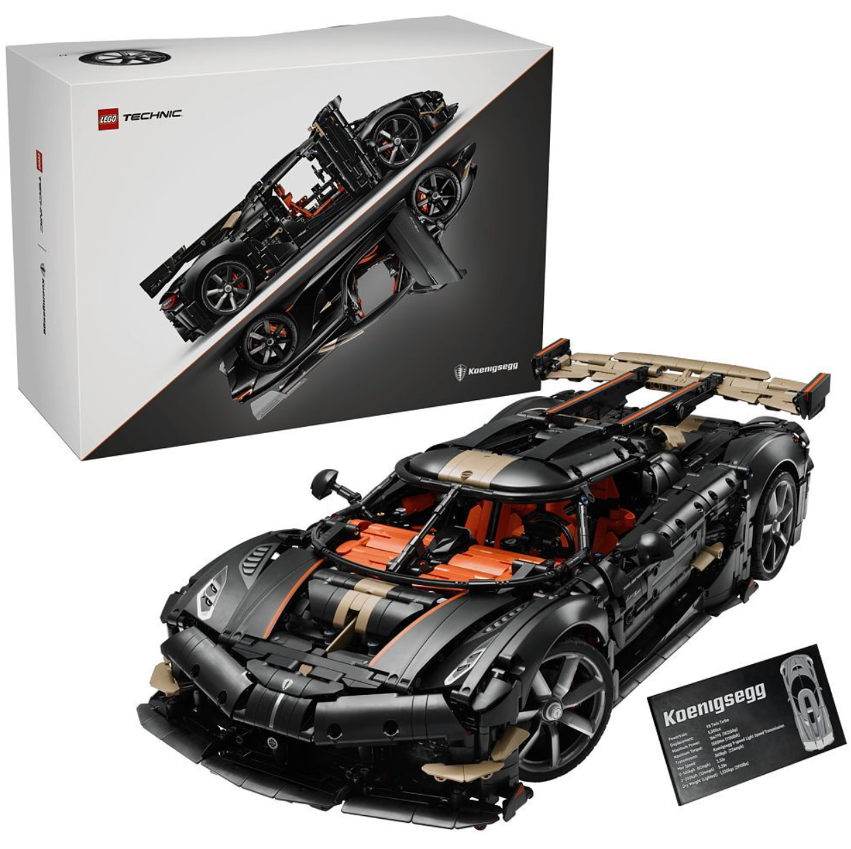 LEGO Technic Koenigsegg Sadair’s Spear Hypercar (42232) zum neuen Bestpreis bei Coop City