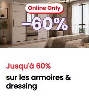Kleiderschränke & Dressings: Bis zu -60% bei Conforama online