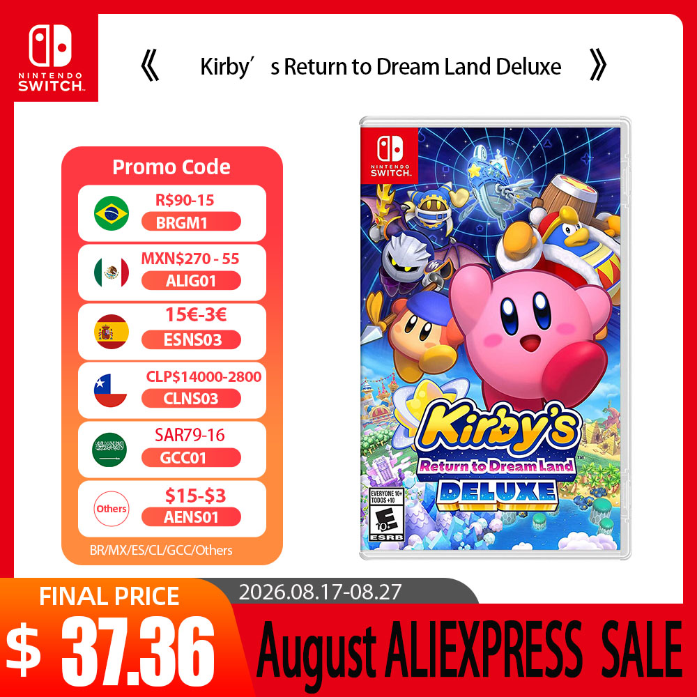 Kirby’s Return to Dream Land Deluxe für Nintendo Switch bei AliExpress