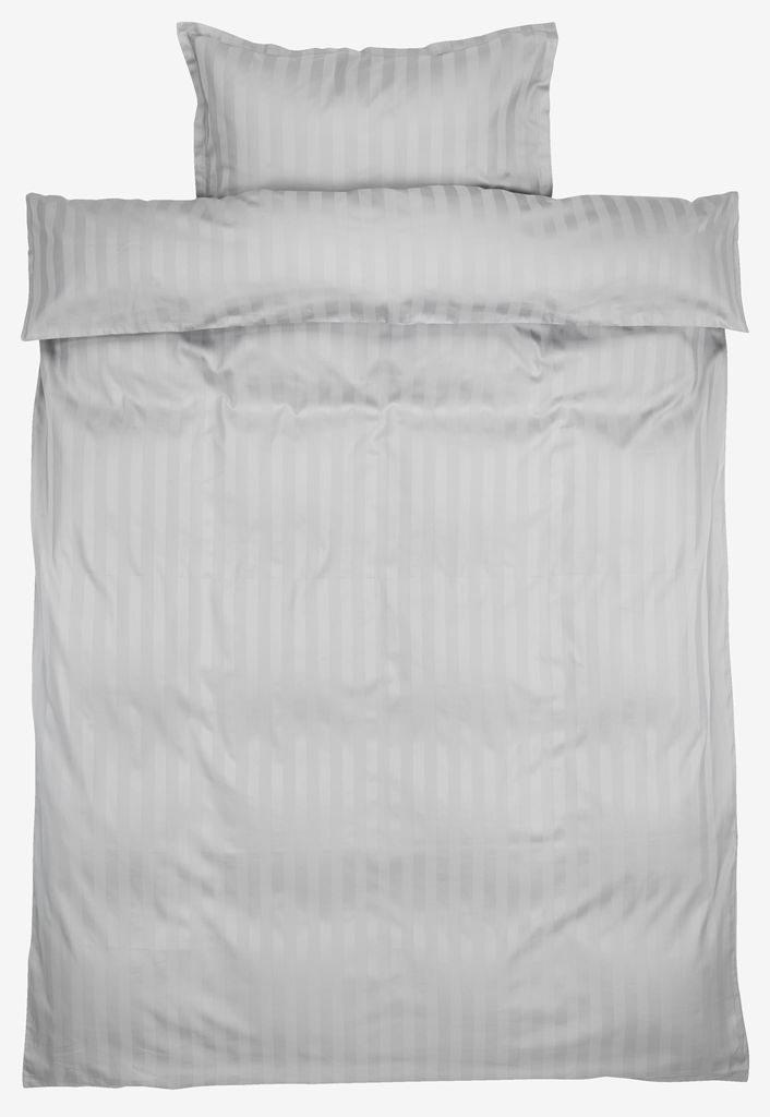 Satin-Bettwäsche-Set NELL 160×210 hellgrau