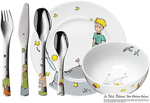 WMF Der kleine Prinz Kinder-Geschirrset mit Kinderbesteck, 6-teilig bei Amazon