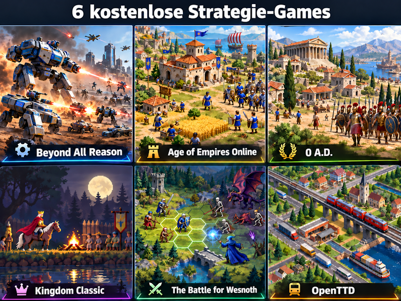 6 gratis Strategie-Games – ohne MTX, Solo oder Multiplayer
