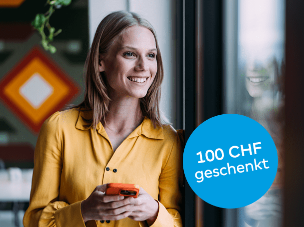 100 CHF geschenkt bei Neueröffnung eines ZAK-Vorsorgekontos