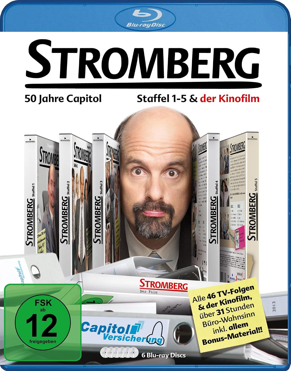 Stromberg-Box – Staffel 1-5 + Film auf 6 Blu-rays (SDonBlu-ray + Film in HD)