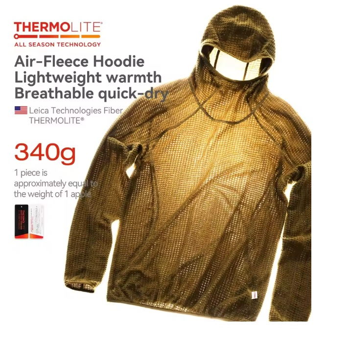 Thermolite Kapuzenpullover: 2025 Winter-Leichtgewichtiger und warmer Unisex-Hoodie in Unifarben