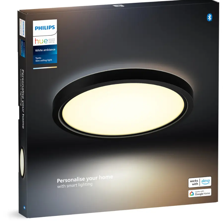 Philips Hue Deckenleuchte (1660 lm, dimmbar, Schwarz) bei Livique und Lumimart