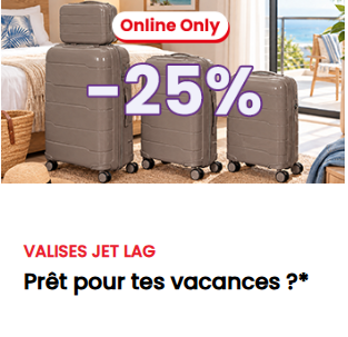 Jet Lag Kofferset: -25% zusätzlich bei Conforama – Nur online