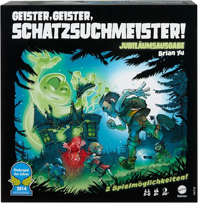 Mattel Games Ghost Fightin’ Treasure Hunters Anniversary Edition – Kooperatives Brettspiel (ab 8 Jahren)