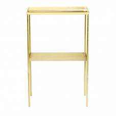 Bloomingville Grid goldener Beistelltisch