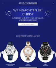 Adventskalender bei Christ Uhren & Schmock