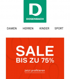 Dosenbach: Sale bis zu 75% Rabatt inkl. Kostenloser Versand