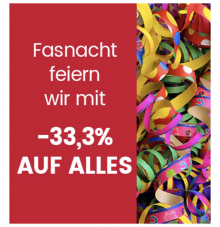 33,3% auf alles außer Technik bei Ackermann.ch