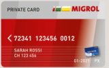 Gratis Migrol Card inkl. Fr. 24.- Guthaben (auch Folgejahre ohne Gebühr)