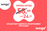 Wingo Swiss Abo für CHF 24.– statt CHF 58.– inkl. Aktivierungsgebühr gratis
