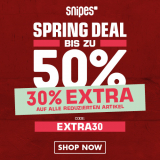 Snipes: 30% Rabatt Extra auf SALE Artikel!