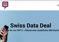 TalkTalk Swiss Data Deal für 5.- pro Monat / Nur für bestehende Kunden