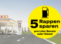 Coop Pronto – 5 Rappen Rabatt pro Liter Treibstoff