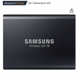 Samsung Portable SSD T5 USB-C 3.1, 1.0TB bei Amazon