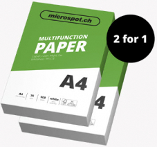 2 für 1 Aktion Multifunktionspapier bei microspot