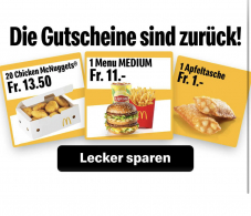 McDonalds Gutscheine sind zurück (auch online im Prospekt ohne Login-Zwang)