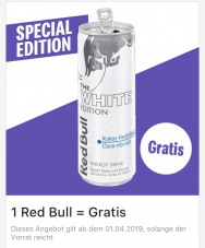 Gratis RedBull „White Edition“ bei McDonalds