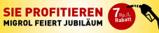 70 Jahre Migrol - 7 Rp. Rabatt