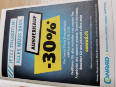 Conrad Emmenbrücke Ausverkauf neu 30%