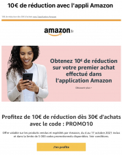 10€ Rabatt ab 30€ in der Amazon FR App