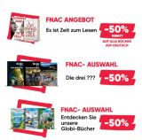 50% auf alle Bücher in deutsch bei FNAC
