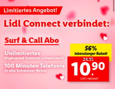 Lidl Handy-Abo (Salt Netz) „Surf&Call“ zum lebenslangen Toppreis