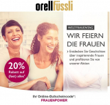 20% Rabatt auf (fast) alles bei OrellFüssli - Mindestbestellwert CHF 30.-