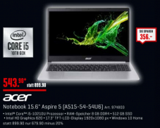 20% auf ACER Laptops | 10. Gen i5 Prozessor & 512 GB SSD für den super Preis von CHF 543.-