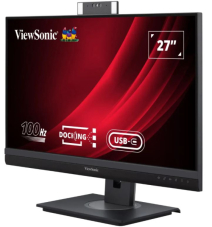 Sehr guter Büro-Monitor Viewsonic VG2757V-2K, 27″ QHD, 100 Hz IPS mit Webcam, Dockingstation, LAN, 90 Watt USB-C, Top-sRGB zum Bestpreis
