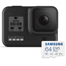 GoPro Hero 8 Black + 64 GB MicroSDXC - 60p, 4K