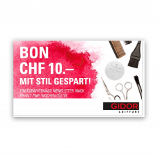 Gidor Gutschein für 10.- Rabatt ab CHF 40.- bei Newsletter-Anmeldung