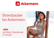 30% Rabatt auf Mode, Strandmode & Schuhe bei Ackermann – gültig bis 02.07.2025
