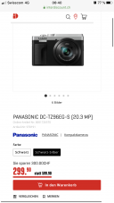 Fotokamera Panasonic TZ96 zum bestprice ever