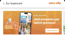 Sofortpreise im Coop Supercard App Coop City