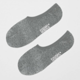 Snipes: 2 Pack Invisible Socken (Füsslinge ) in grau (35-38 und 43-46) und schwarz (35-38)