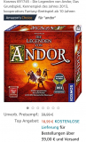 KOSMOS Spiele bei Amazon (Legenden von Andor, Robotik-Lernsets)