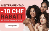 Zum Frauentag gibt es 10 CHF Rabatt ab 50 CHF MBW bei Apfelkiste!