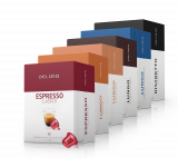Nur heute - Delizio Classic Sortiment XL (5×48 Kapseln Lungo, Leggero, Ristretto, Decaffeinato, Fortissimo) bei Delizio